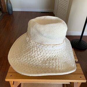 Croft & Barrow Cream Textured Sun Hat